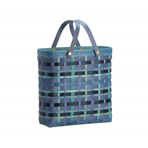 Longaberger for Isaac Mizrahi Live! Woven Grocery Tote - Blue
