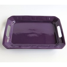 Handled Platter- Eggplant