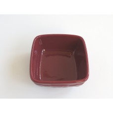 Woven Traditions Soft Square Small Bowl- Paprika