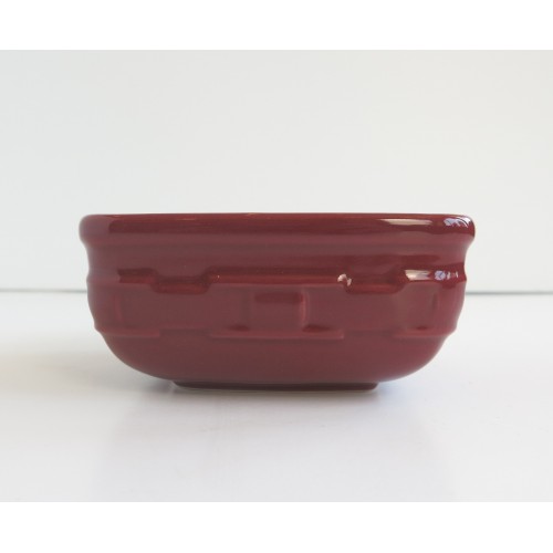 Woven Traditions Soft Square Small Bowl- Paprika